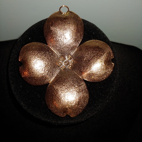 VTG Stuart Nye Copper Dogwood pendant - Picture 2 of 2
